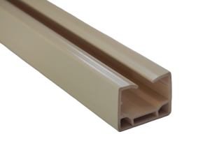 PROWADNICA DO DRZWI HARMONIJK. VL BEŻOWY 100 CM, 6mm